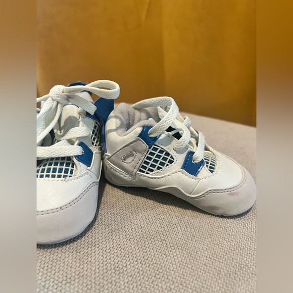 - Baby crib sole Nike retro jordan 4 military blue - Picture 2 of 4